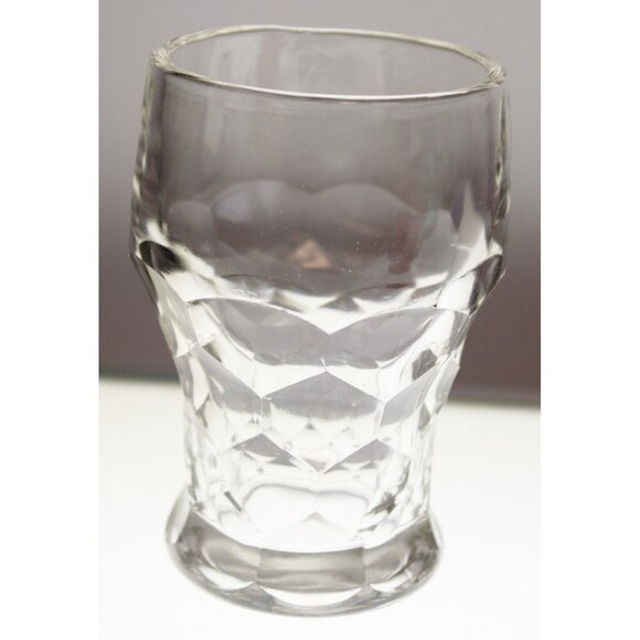 7 Viking Drinking Glass Tumbler Goblet Honeycomb Ruby Red lite Blue Clear Cobalt - Picture 11 of 16